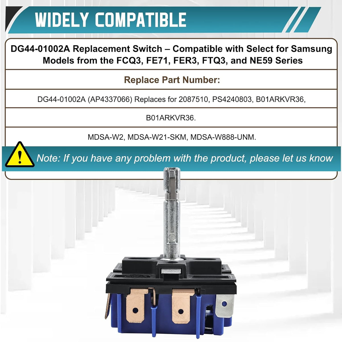 DG44-01002A Blue Range Surface Element Switch, Compatible with Samsung