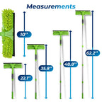Professional Window Squeegee for Window Cleaning, 2 in 1 Rotatable Window Cleaning Squeegee Kit with Extension Pole
