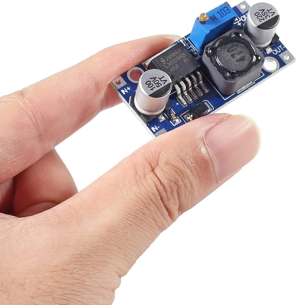2Pcs LM2596 Power Converter Step Down Module DC to DC Buck Converter 3.2V-35V to DC1.25V-30V Voltage Regulator Power Supply Module LM2596S