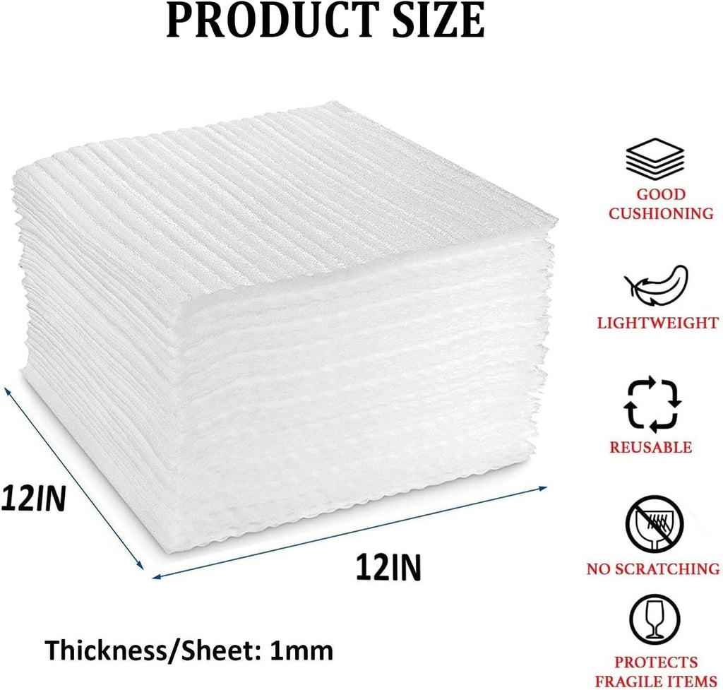 12 Inch Cushioning Foam Sheets 100pcs