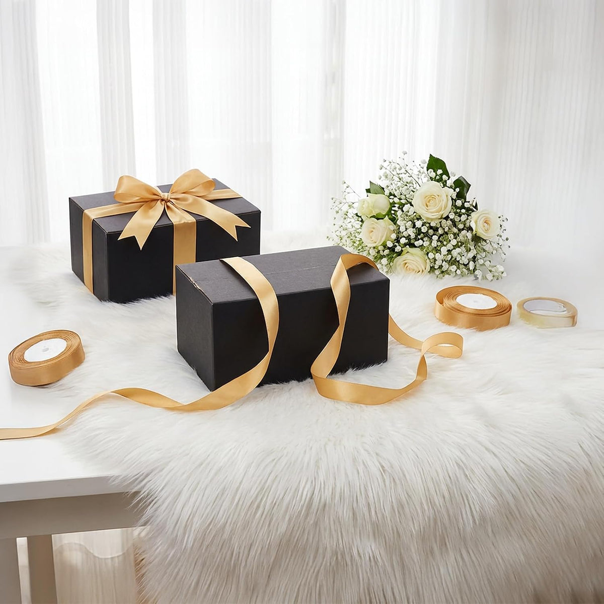 Black Shipping Boxes 6x4x4, 30 Pack Small Mailer & Packaging Boxes for Small Business, Heavy Duty Corrugated