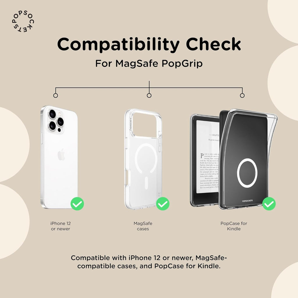 Phone Grip for MagSafe, Magnetic Holder, Phone Stand, Green - Alum Radial Olive