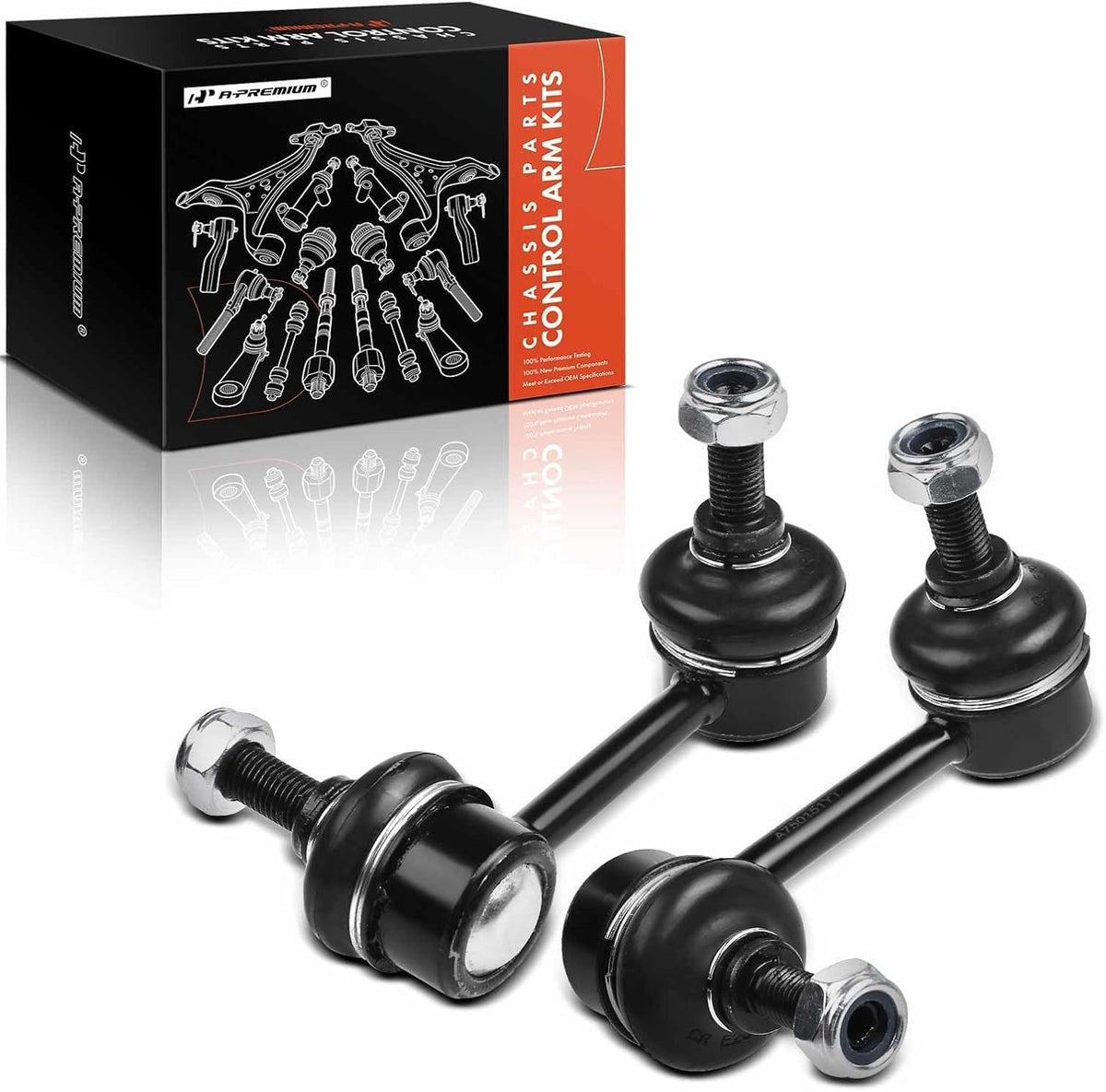 A-Premium Rear Sway Bar Link Stabilizer Bar Link, Compatible with Honda