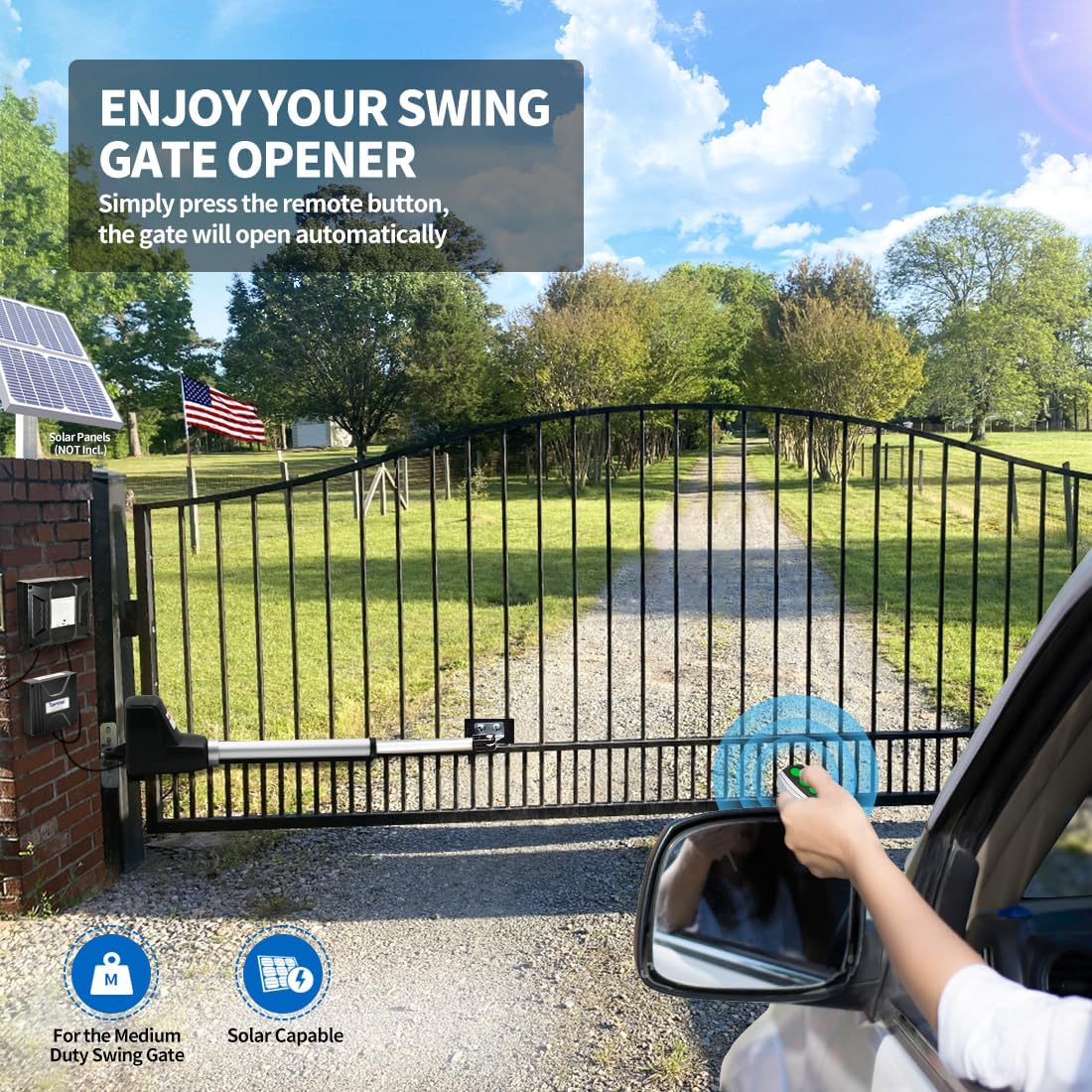AT6131 Single Swing Gate Opener Medium Duty
