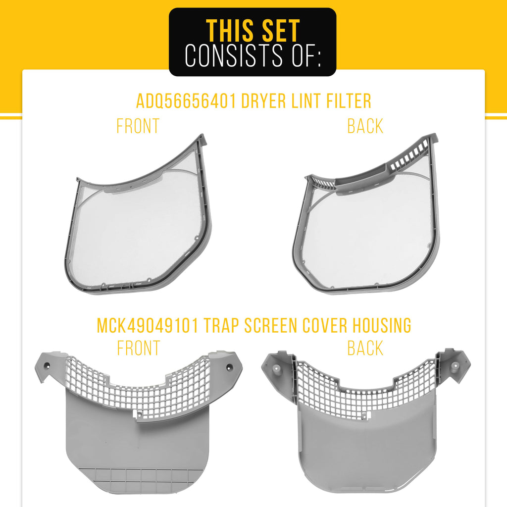 Dryer Lint Filter & Screen Housing for LG DLEX3900B