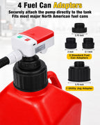 Fuel Transfer Pump (3.2GPM) with Hand Nozzle for Quick Stop Flow Control