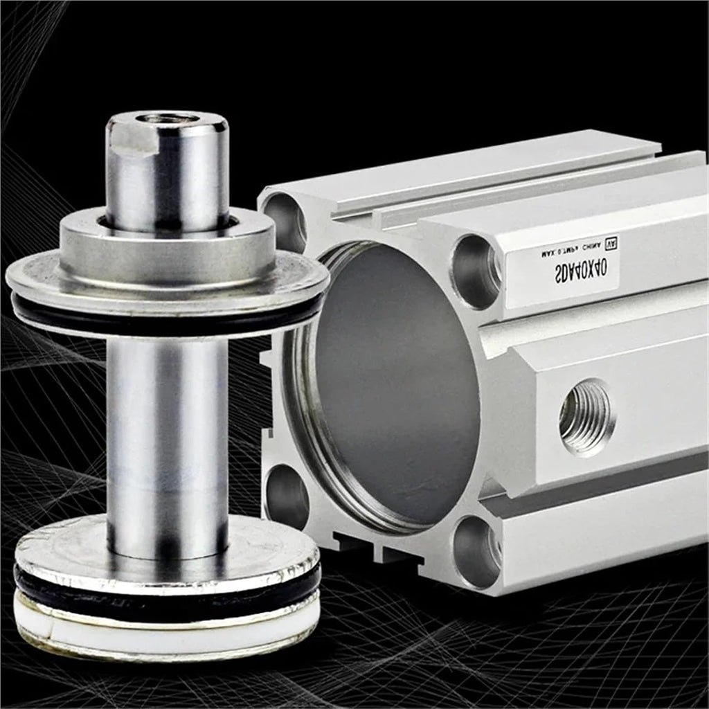 Pneumatic Cylinder SDA16/20/25/32/40/50/63/180/100 Series Double Acting 5-100Mm Stroke Compact Air Cylinder(Stroke 80mm,Bore 50mm)