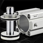 Pneumatic Cylinder SDA16/20/25/32/40/50/63/180/100 Series Double Acting 5-100Mm Stroke Compact Air Cylinder(Stroke 80mm,Bore 50mm)