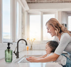 18 Oz Green Soap Dispenser with Black Rust Proof Pump