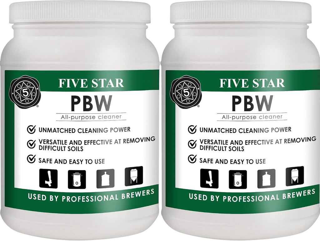 PBW Cleanser 4 lb (2 Pack) – Alkaline Brewery Wash Powder Cleaner for Brewing Equipment, Kettles, Fermenters &