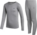 Kids Thermal Underwear Set - 2-Piece Moisture Wicking Stretch Soft | Soft Stretch Base Layer, Warm Breathable Comfort