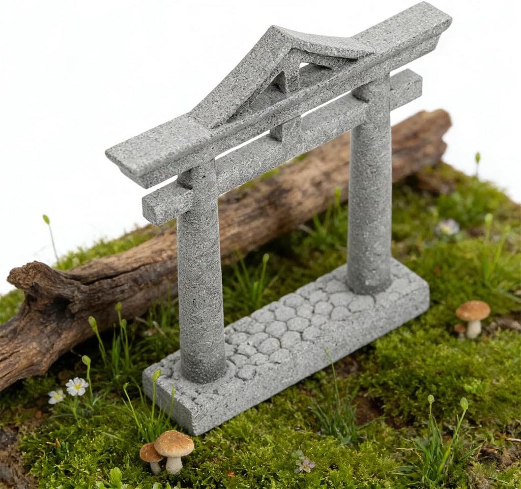 Japanese Fish Tank Decorations Asian Aquarium Decor Torii Gate Ornament Japanese Shrine Oriental Pagoda Aquarium