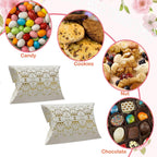 40 PCS Paper Gift Pillow Boxes Party Pillow Favors Box Small Candy Box Candy Treat Gift Boxes for Wedding
