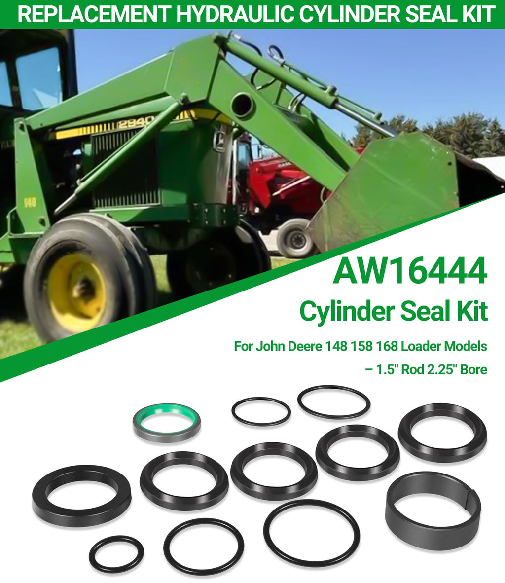 AW16444 Hydraulic Seal Kit for John Deere 145 148 158 168 Loaders
