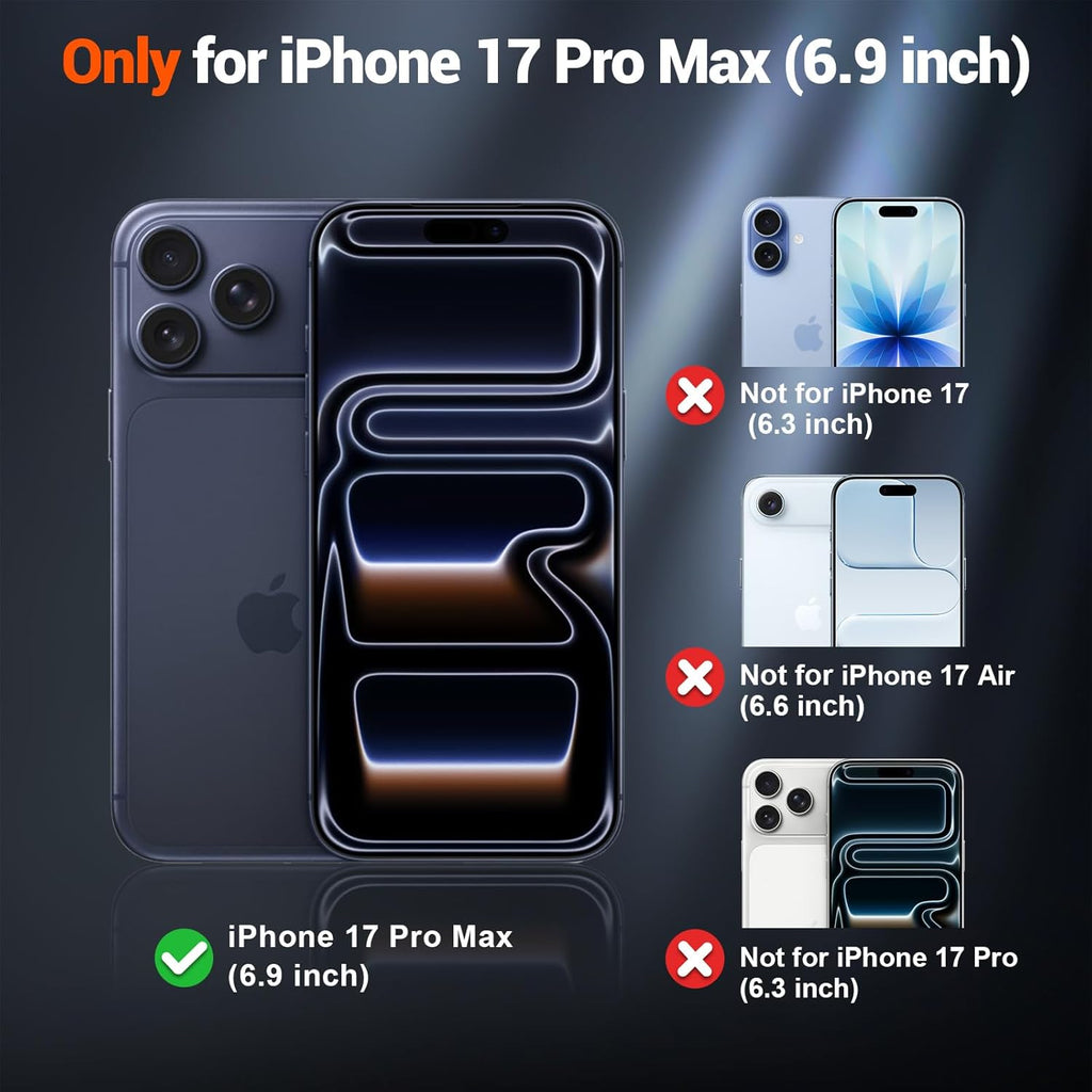 Magnetic for iPhone 17 Pro Max Case (Compatible with MagSafe)(Military Grade Drop Protection)(Camera Protection)