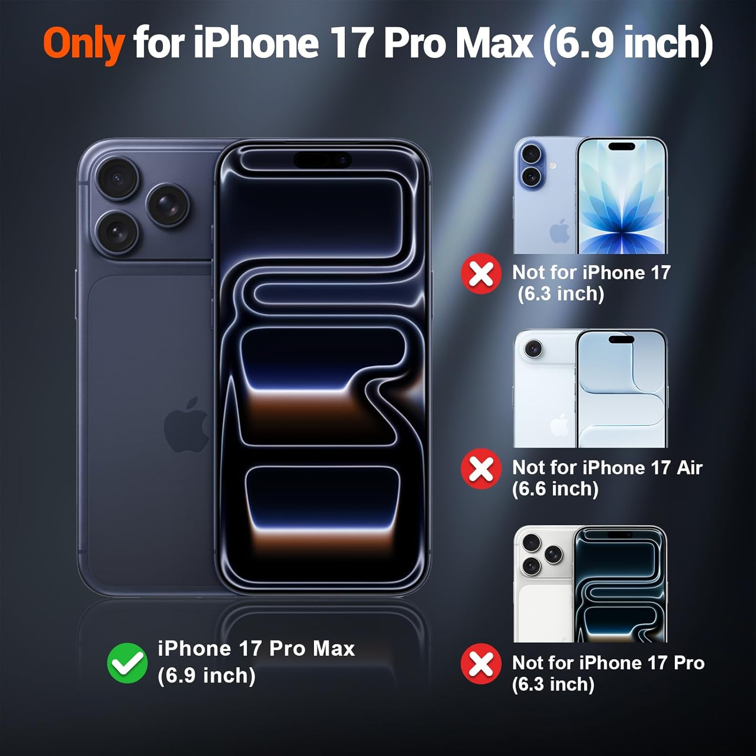 Magnetic for iPhone 17 Pro Max Case (Compatible with MagSafe)(Military Grade Drop Protection)(Camera Protection)