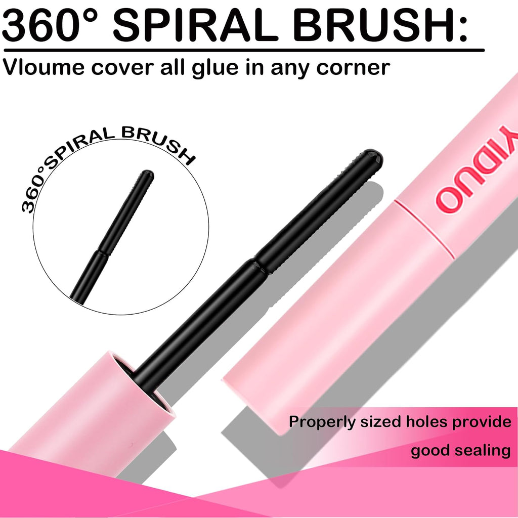 Bond and Seal 4 in 1 Long Lasting Cluster Lash Glue Tool Kit for DIY Eyelash Extensions Waterproof Strong Hold