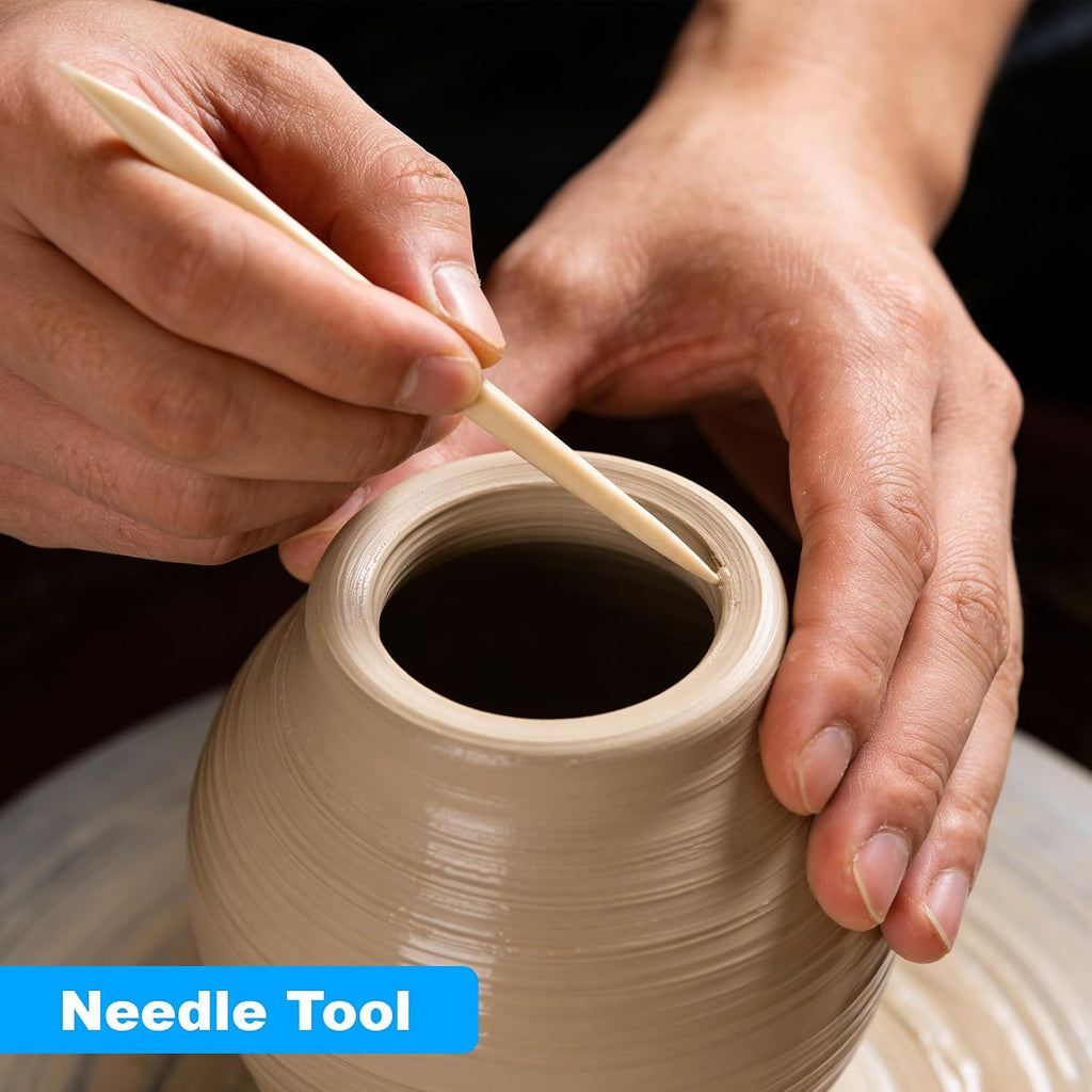 35 PCS Pottery Tools Kit, Professional Ceramic Sculpting, Carving, and Air Dry Clay Kit for All Ages - Includes