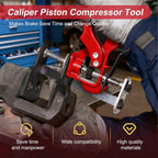 Brake Caliper Compression Tool, 4 Piston Brake Caliper Tool for Single/Twin/Quad Piston Calipers, 29100 Brake Pad