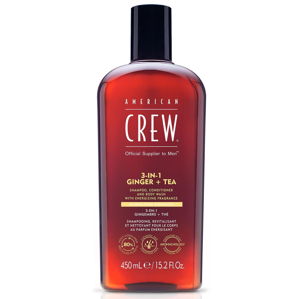 3-in-1 Shampoo & Body Wash, Ginger & Tea, 15.2 fl oz