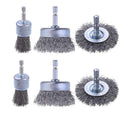 Rocaris 6 Pack Carbon Steel Wire Wheel Brush, Wire Brush for Drill