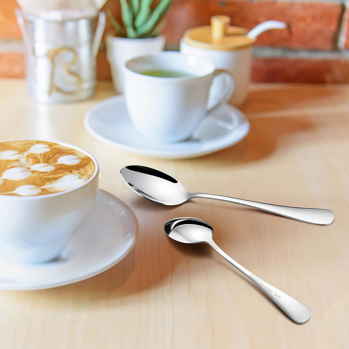 12-Pieces Teaspoons, Stainless Steel 6.7 Inches Small Spoons