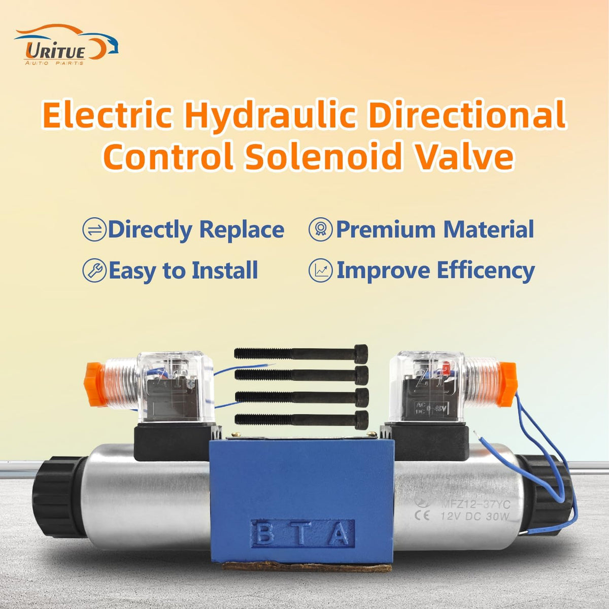 12V DC Electric Hydraulic Directional Control Solenoid Valve