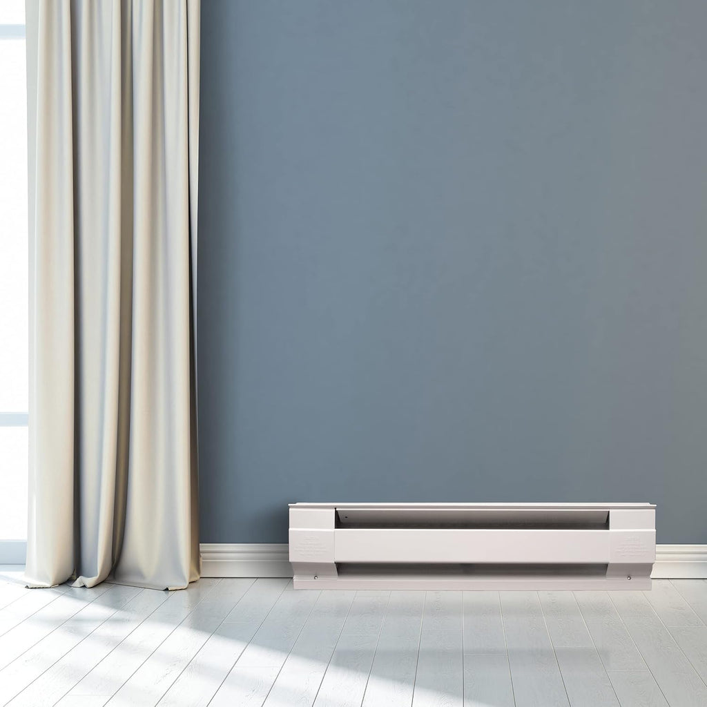 F Series 36" Electric Baseboard Heater (Model: 3F750W, Part: 09952), 2560/1925 BTU, 240/208 Volt, 750/563 Watt, White