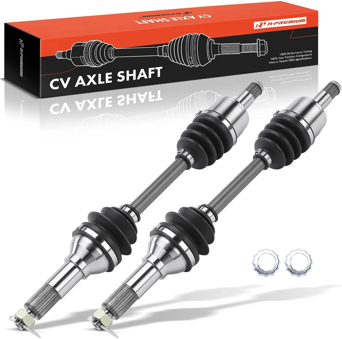 A-Premium Set of 2 Front CV Axle Shaft Assembly