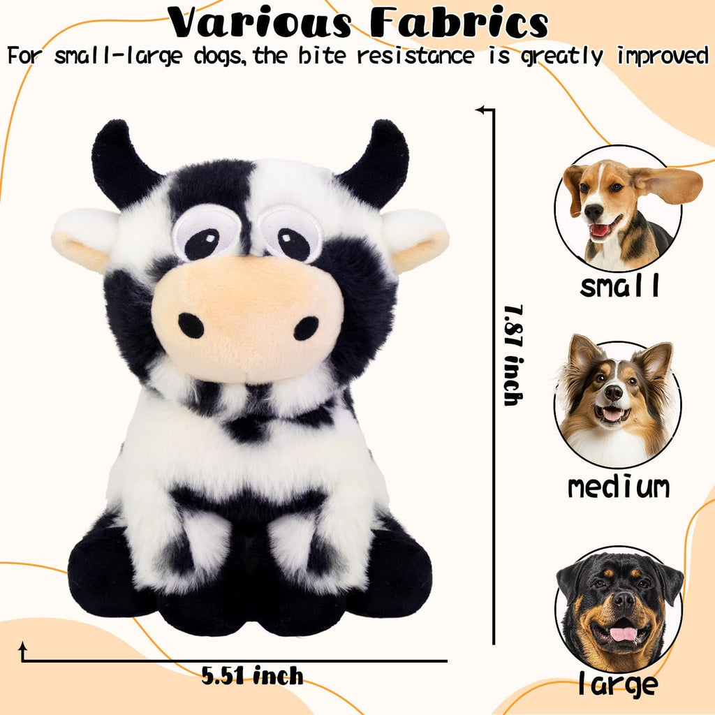 Christmas Dog Toys- 5 PCS Plush Squeaky Toys for Medium & Small Dog- Interactive Stuffed Puppy Toys- Funny Cute Dog