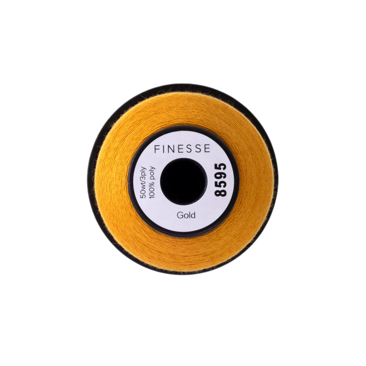 100% Polyester, 3ply, 50wt Thread Cones, 1,100 Yards, Gold