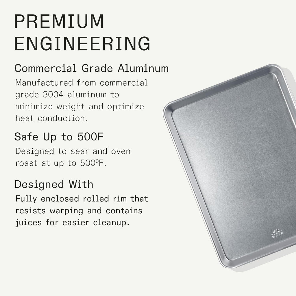 Cookware - Sheet Pan - Commercial Grade Aluminum - Professional Bakeware