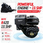13.5HP Mini Skid Steer Loader, Gas Powered Tracked Stand-On Loader for Landscaping, Material Handling, Construction &