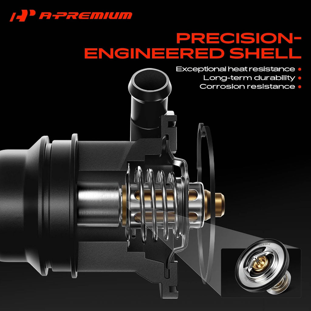 A-Premium Engine Coolant Thermostat Housing Assembly