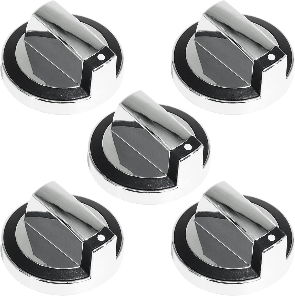 W10284885 Stove Knob Gas Control Assembly Burner Replacements Part 5PCS | Metal Plating, Compatible With Whirlpool