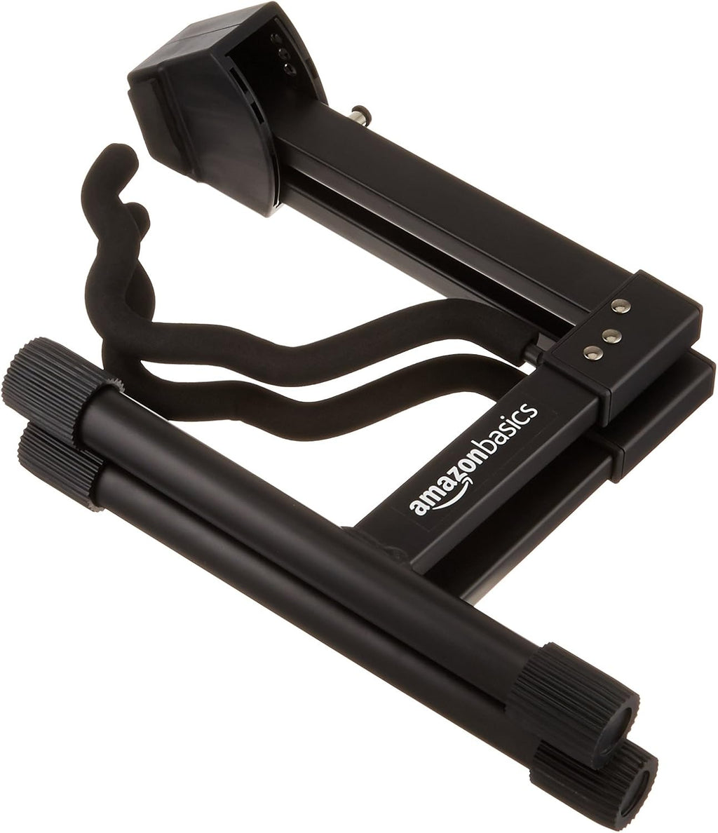 Portable Adjustable Folding Guitar Stand for Electric and Acoustic Guitars, A-shape, Fully Assembled with Padded