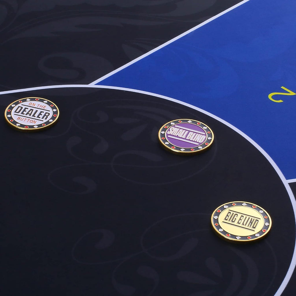 Small Blind, Big Blind, Dealer Button, Poker Guard, Poker Gifts for Men, Poker Accessories, Poker Chips with Plastic