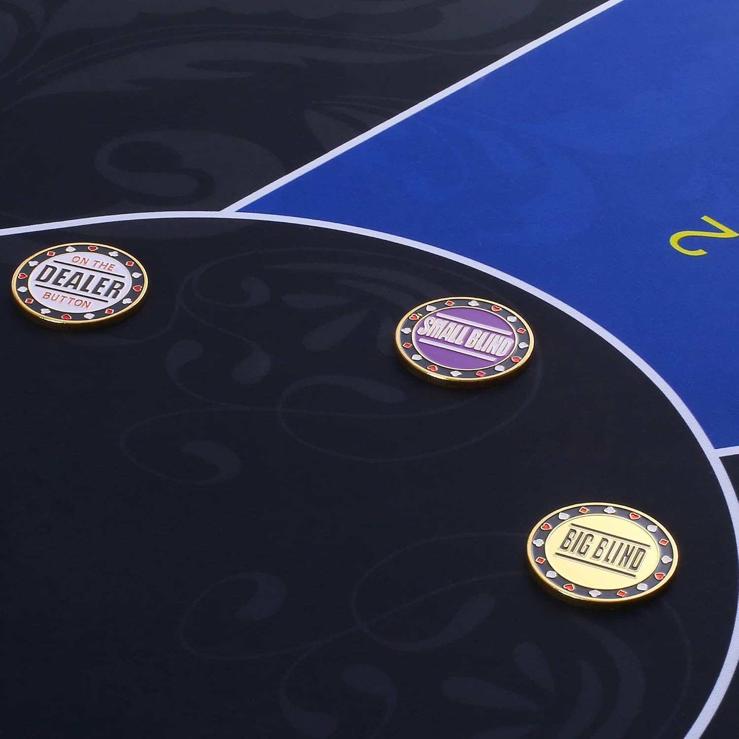Small Blind, Big Blind, Dealer Button, Poker Guard, Poker Gifts for Men, Poker Accessories, Poker Chips with Plastic