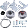 Garage Door Torsion Spring Kit for 7ft High Garage Doors - Heavy-Duty Cables, Drums, Center Bracket Compatible with
