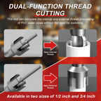 REKCKRUL Integrated Internal & External Pipe Threading Tool (1" Dies)