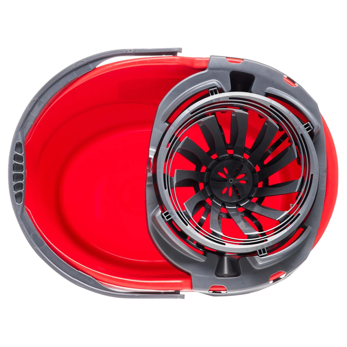 Commercial 2.5 Gallon Mop Bucket with Wringer, Red, Professional Cleaning System