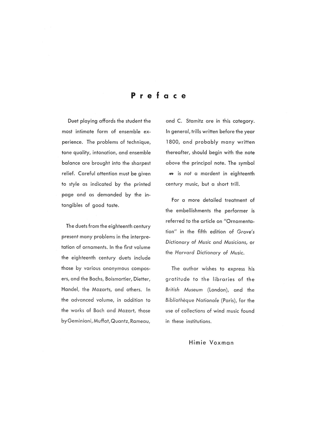 78 Duets for Flute and Clarinet Voxman | Volume 1 - Easy to Medium (No. 1-55) | Rubank Educational Library Sheet