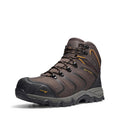 Waterproof Steel Toe Work Boots for Men,Brown/Black/Tan,9.5
