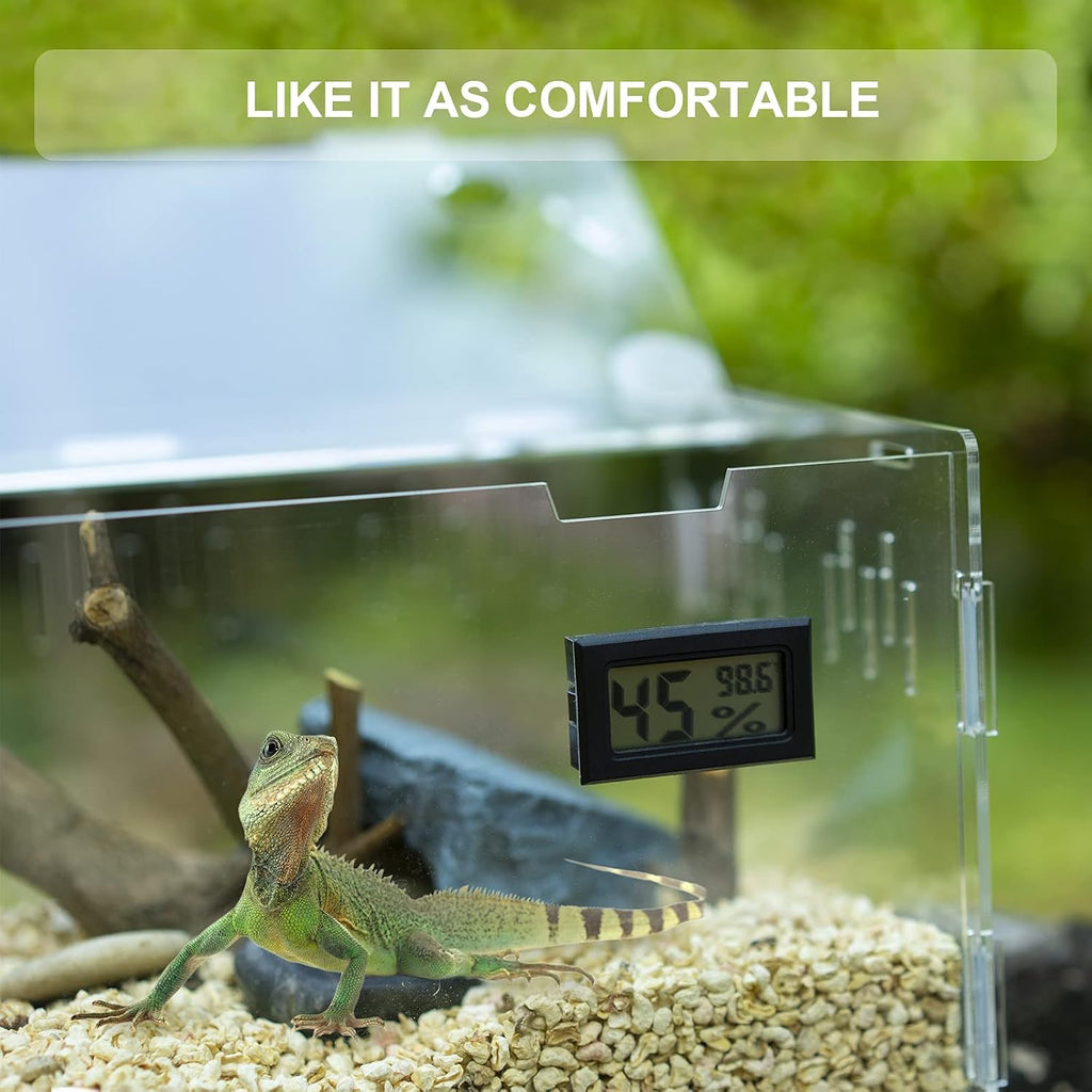 Acrylic Reptile Terrarium Breeding Tank Enclosure 11.4"x7.7"x5.9"
