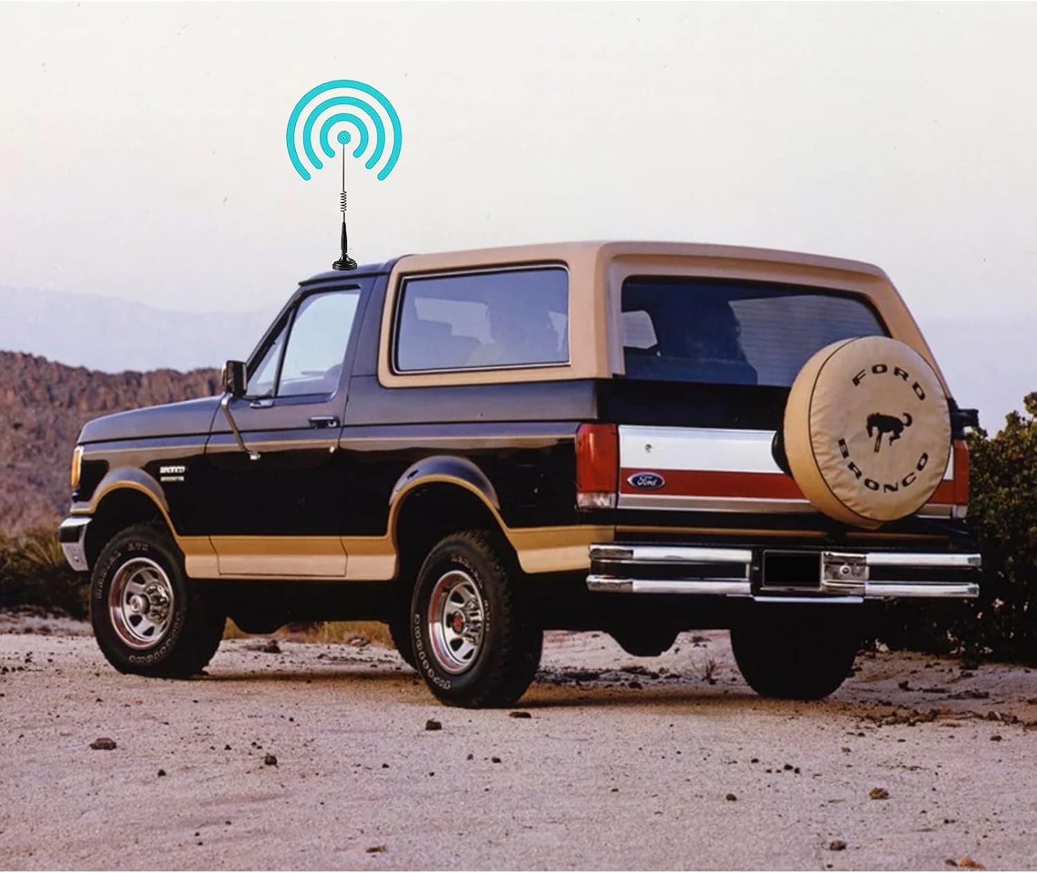 CB Antenna 27MHz Handheld CB Radio Antenna PL259 & BNC Male Magnetic Mount Compatible with Cobra Midland Uniden Maxon