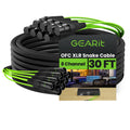 XLR Snake 8 Channel 30 ft, OFC Audio Snake Balanced Multicore Cable with Metal XLR Connectors & Numbered Channel