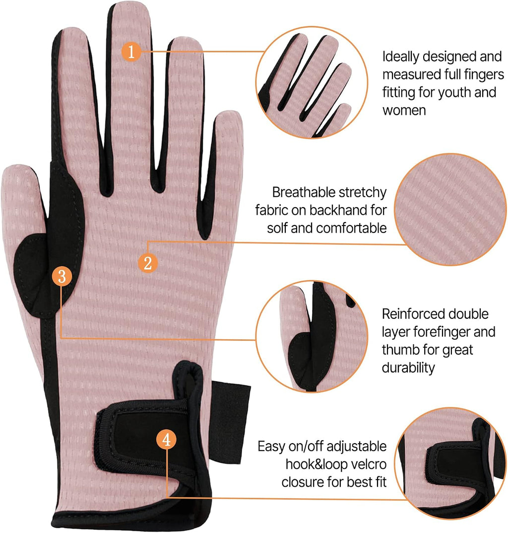 Women's Horse Riding Gloves Stretchable Equestrian Gloves