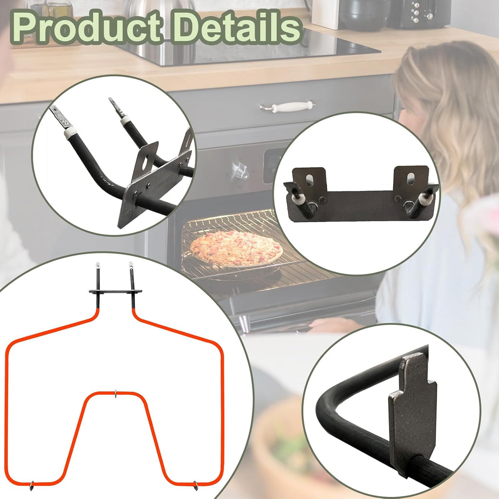 WB44k10005 Oven Heating Element Compatible for Spectra Oven,Oven Replacement Parts,2585W Stove Element Replacement