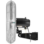 24" Diameter Deluxe Oscillating Wall Mount Fan, 3 Speed