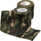 Camouflage Accessories, Camouflage Tapes, 2PCS 14.8ft Long self-Adhesive Camo Wrap, Elastic Camo Duct Tape, Cuttable
